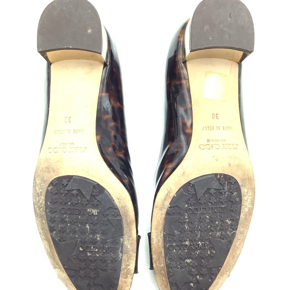 Jimmy Choo Tortoise Shell Print Patent Leather Pu… - image 6
